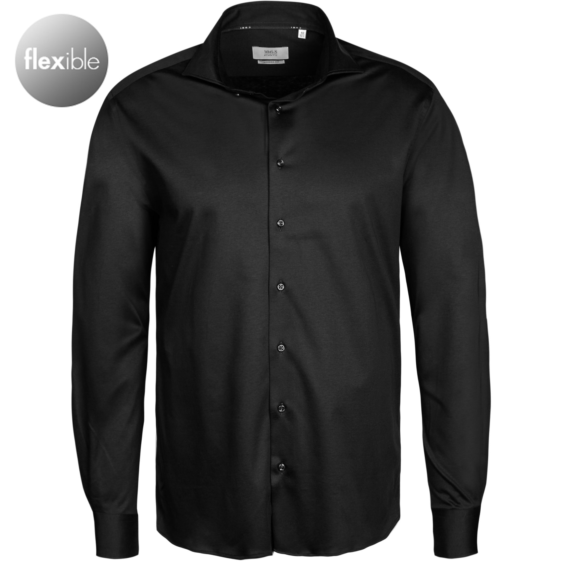 ETERNA Herren Hemd schwarz