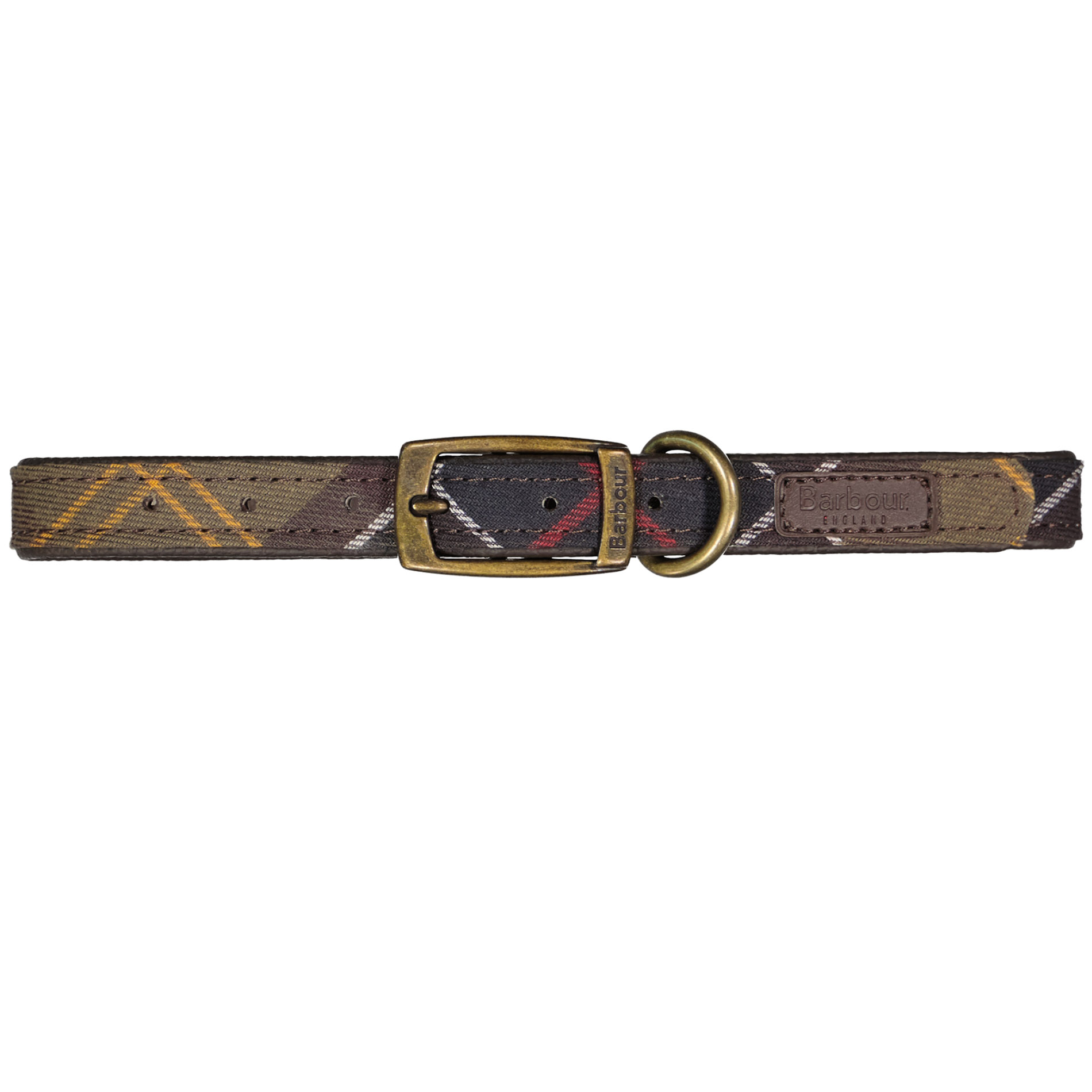 Barbour Herren Hundehalsband grün Kariert
