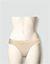 String mit elastischem Bund in Spitzen-Optik - nude