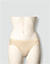 Bikini-Slip mit elastischem Bund in Spitzen-Optik - nude