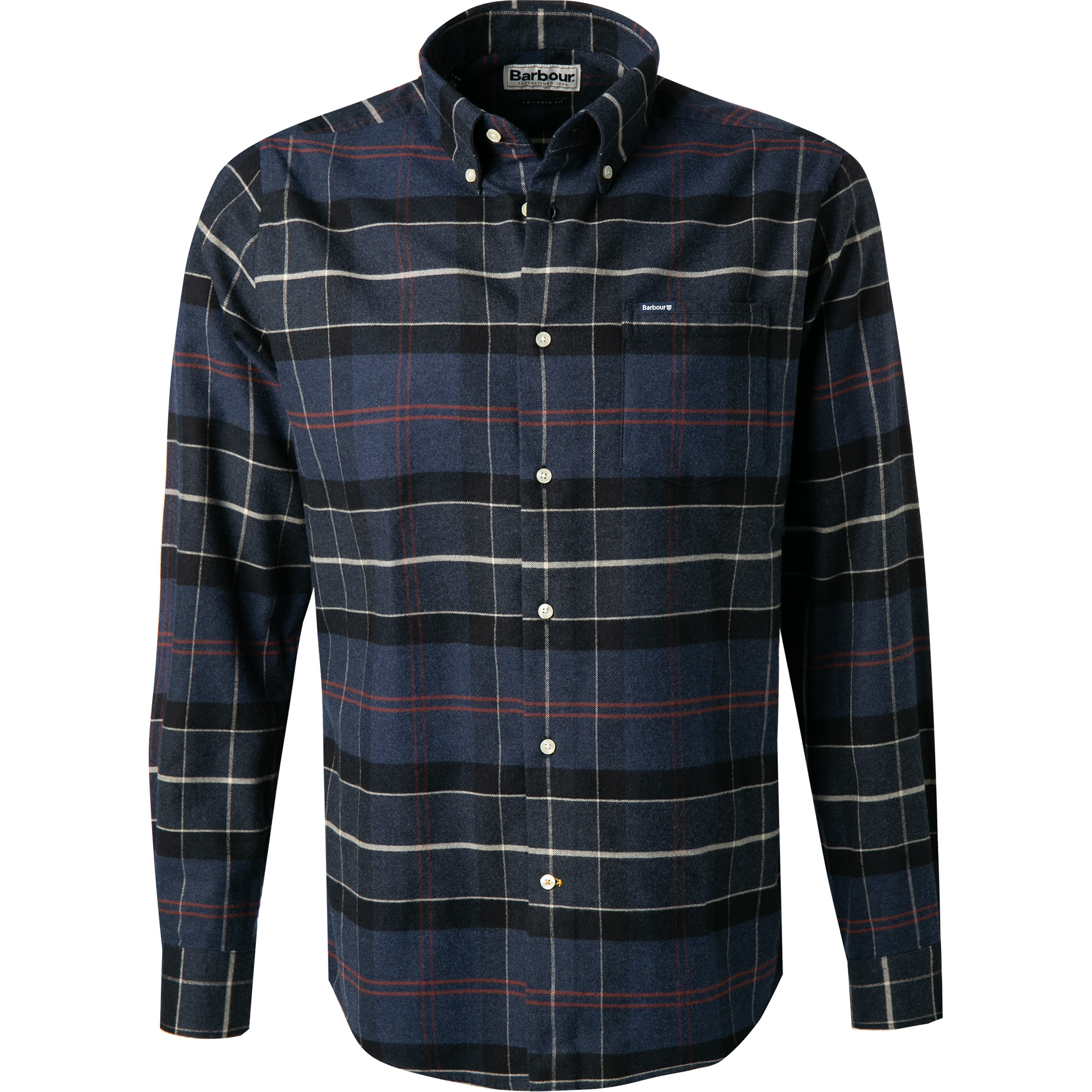 Barbour Herren Hemd blau kariert