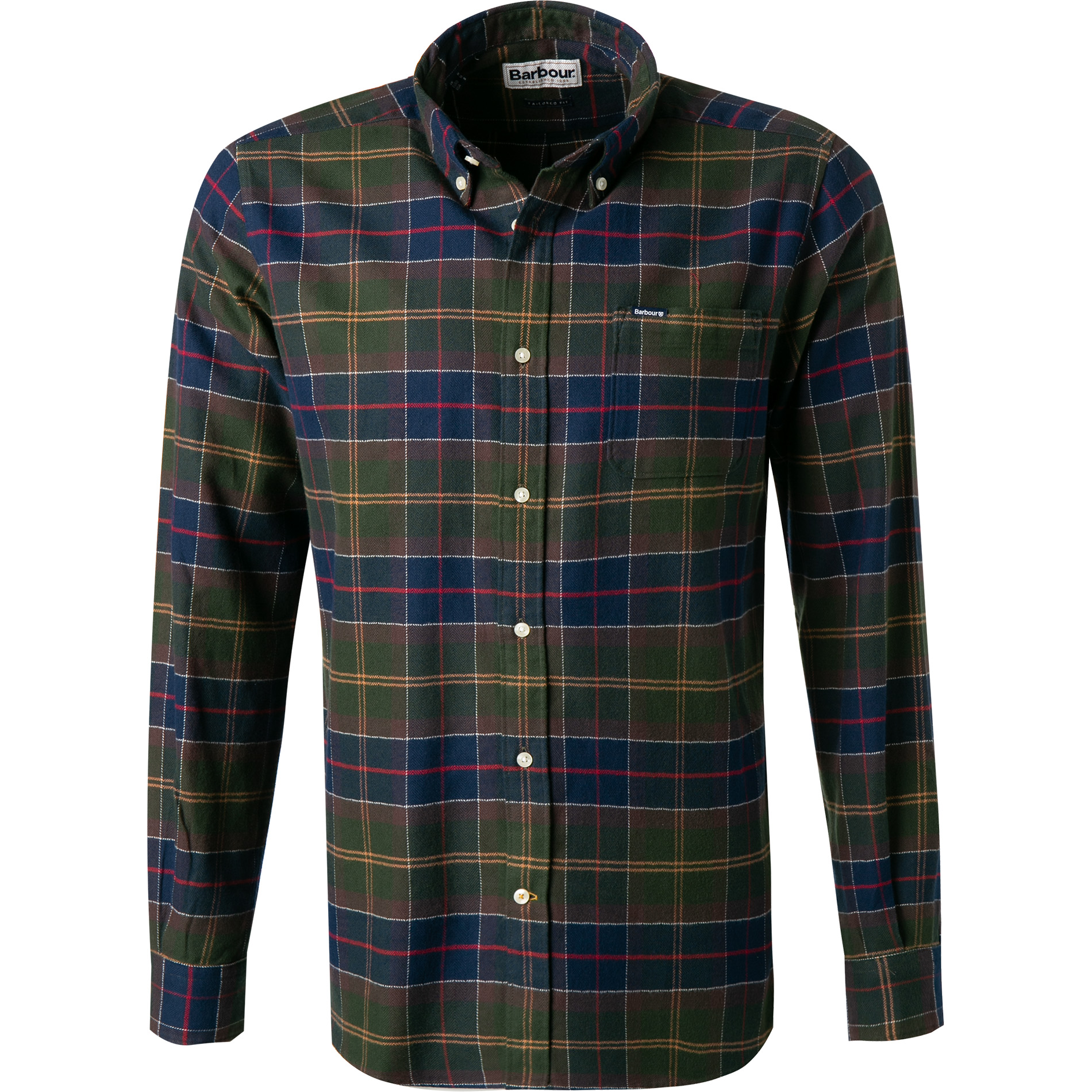 Barbour Herren Hemd Grün Kariert