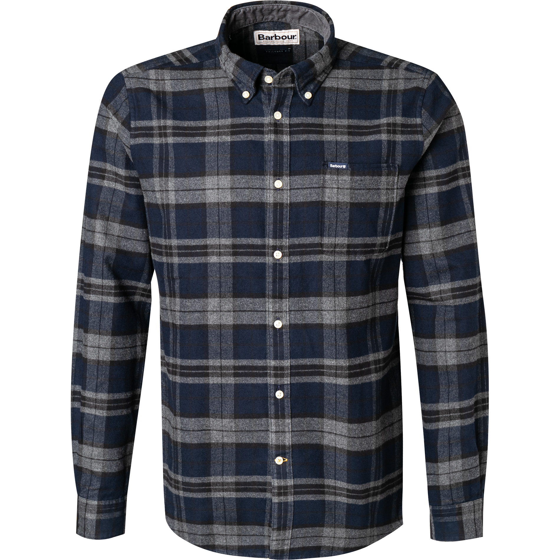 Barbour Herren Hemd blau kariert