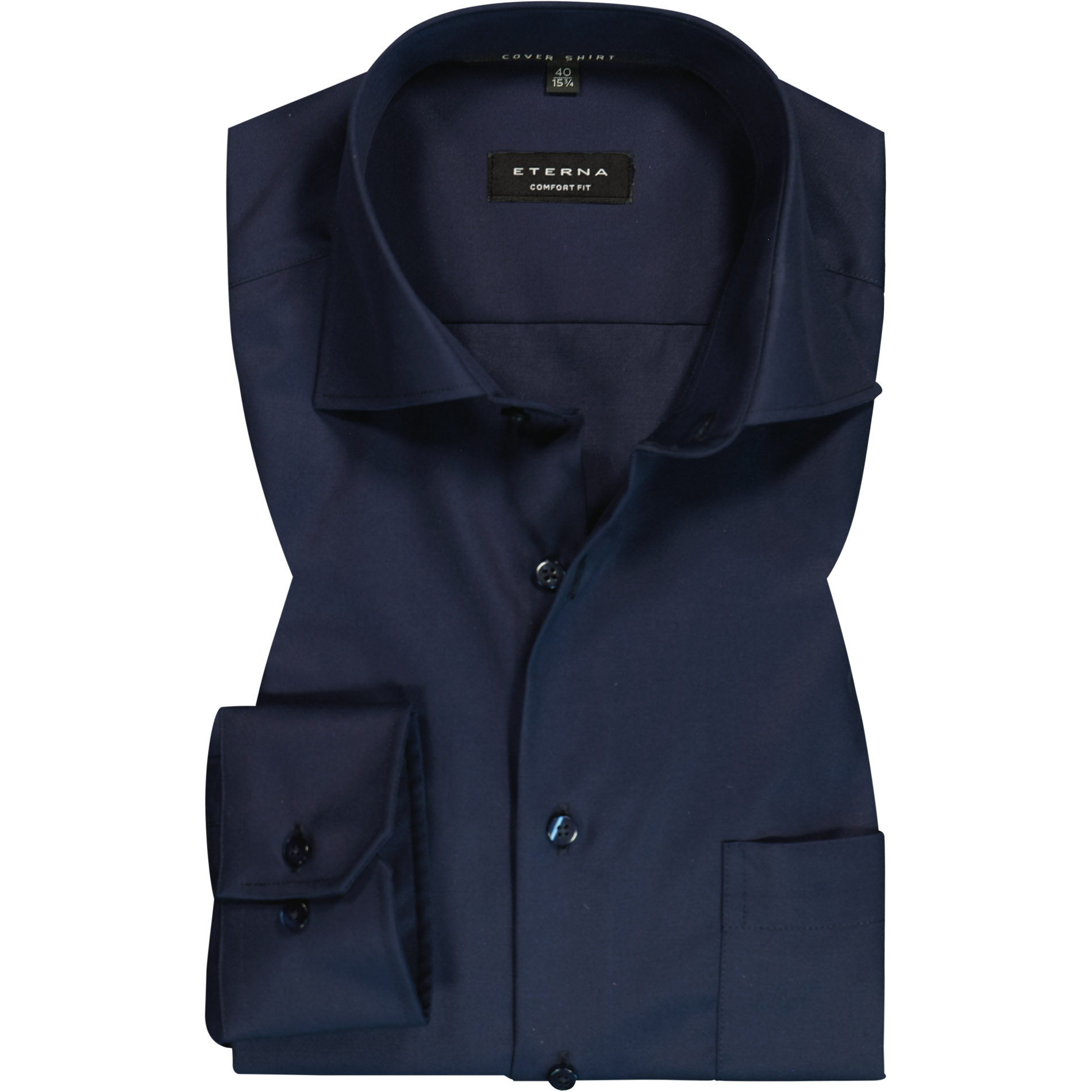 ETERNA Herren Hemd blau Comfort Fit