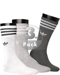 adidas ORIGINALS Solid Crew Socks white-grey H6202