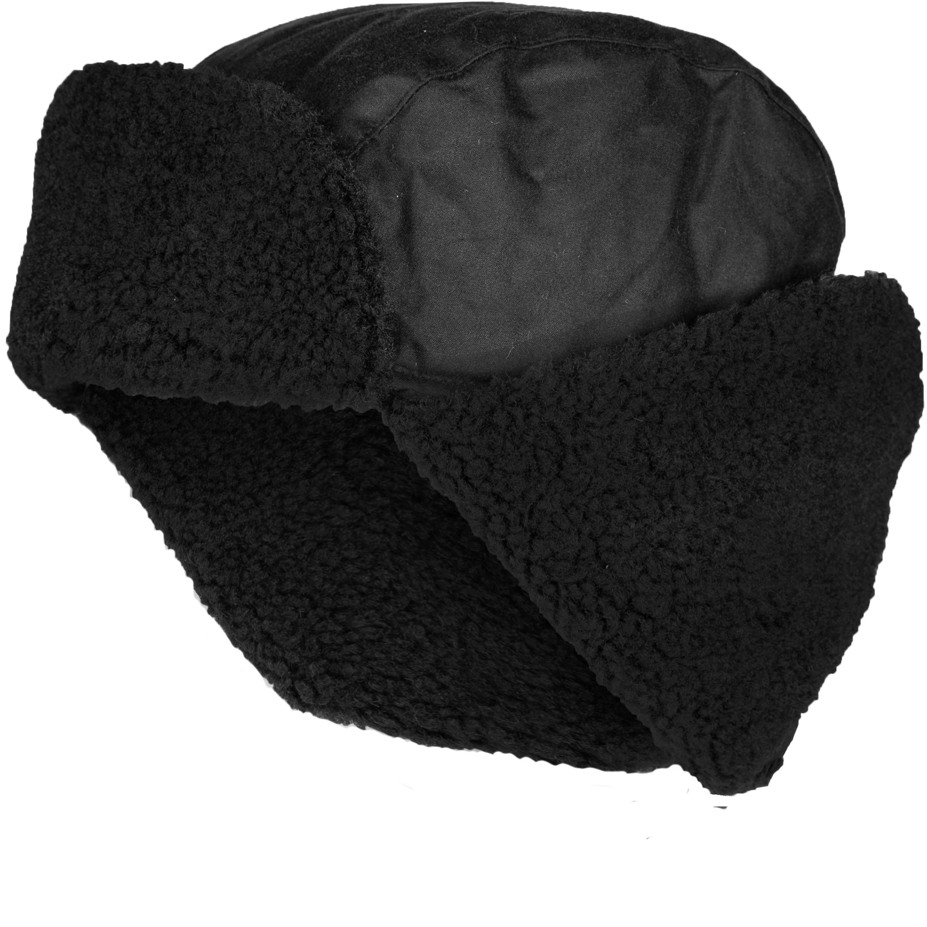Barbour Herren Mütze schwarz Baumwolle gewachst