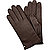 Handschuhe, Leder, braun - braun