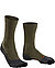 Serie Trekking TK2, Socken, Wolle, olivgrün-grau - olivgrün