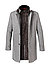 Mantel, Wolle, grau - grau