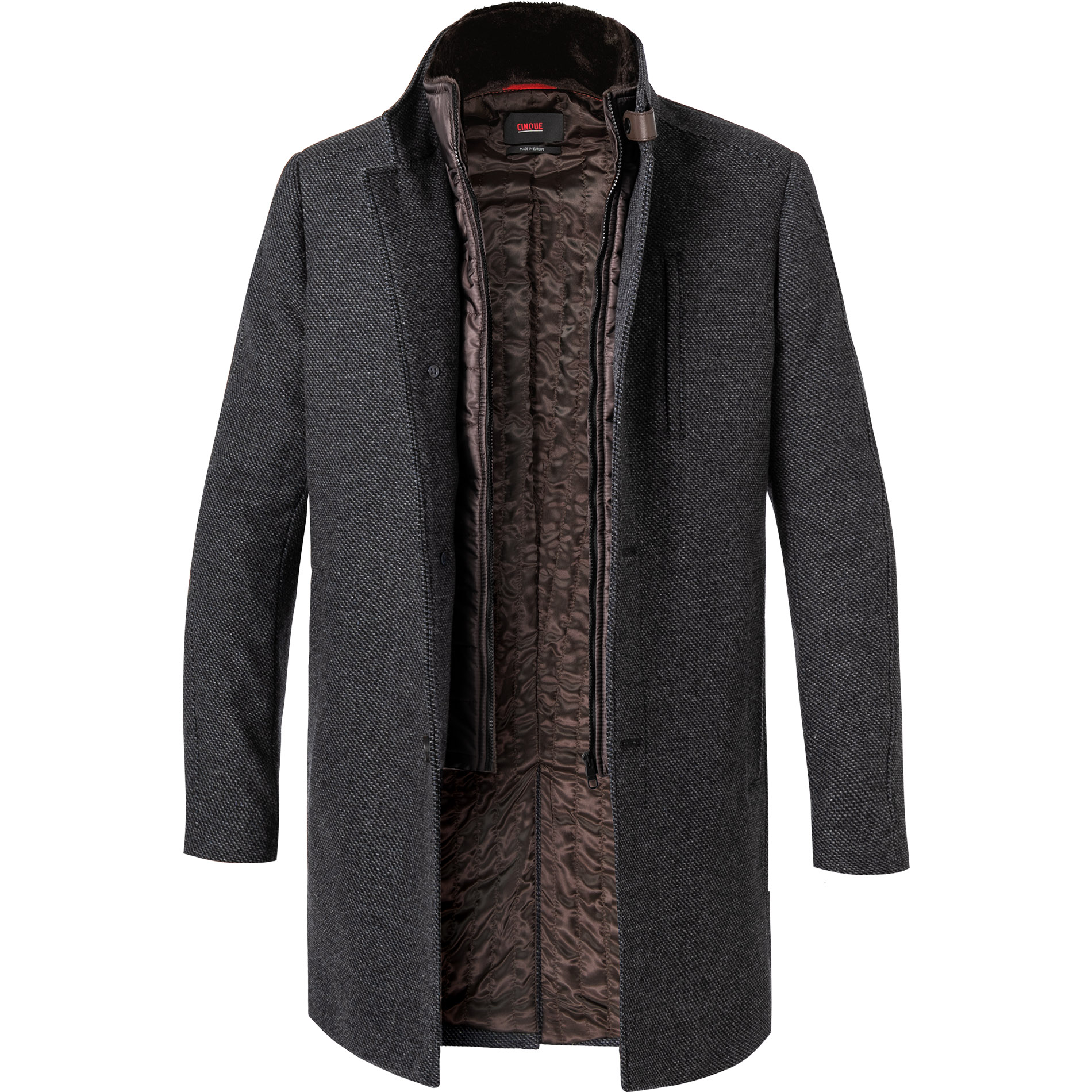 CINQUE Herren Mantel blau unifarben