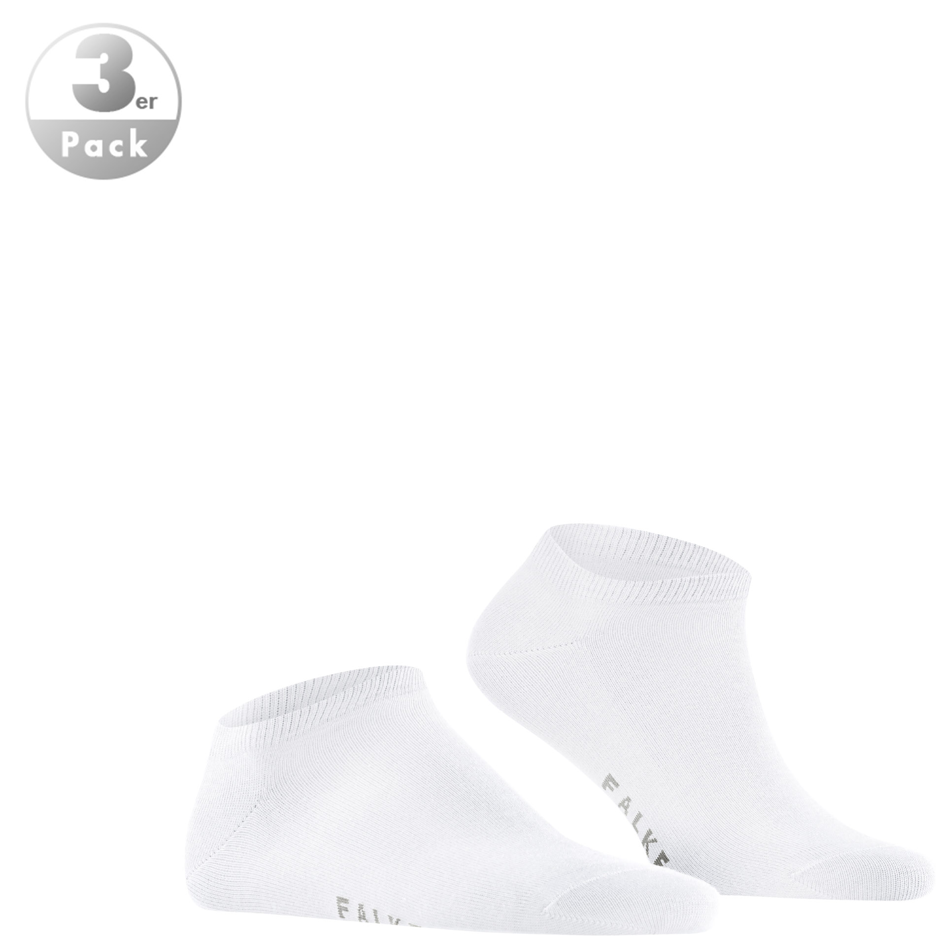 Falke Herren Socken weiß Baumwolle & Mix unifarben