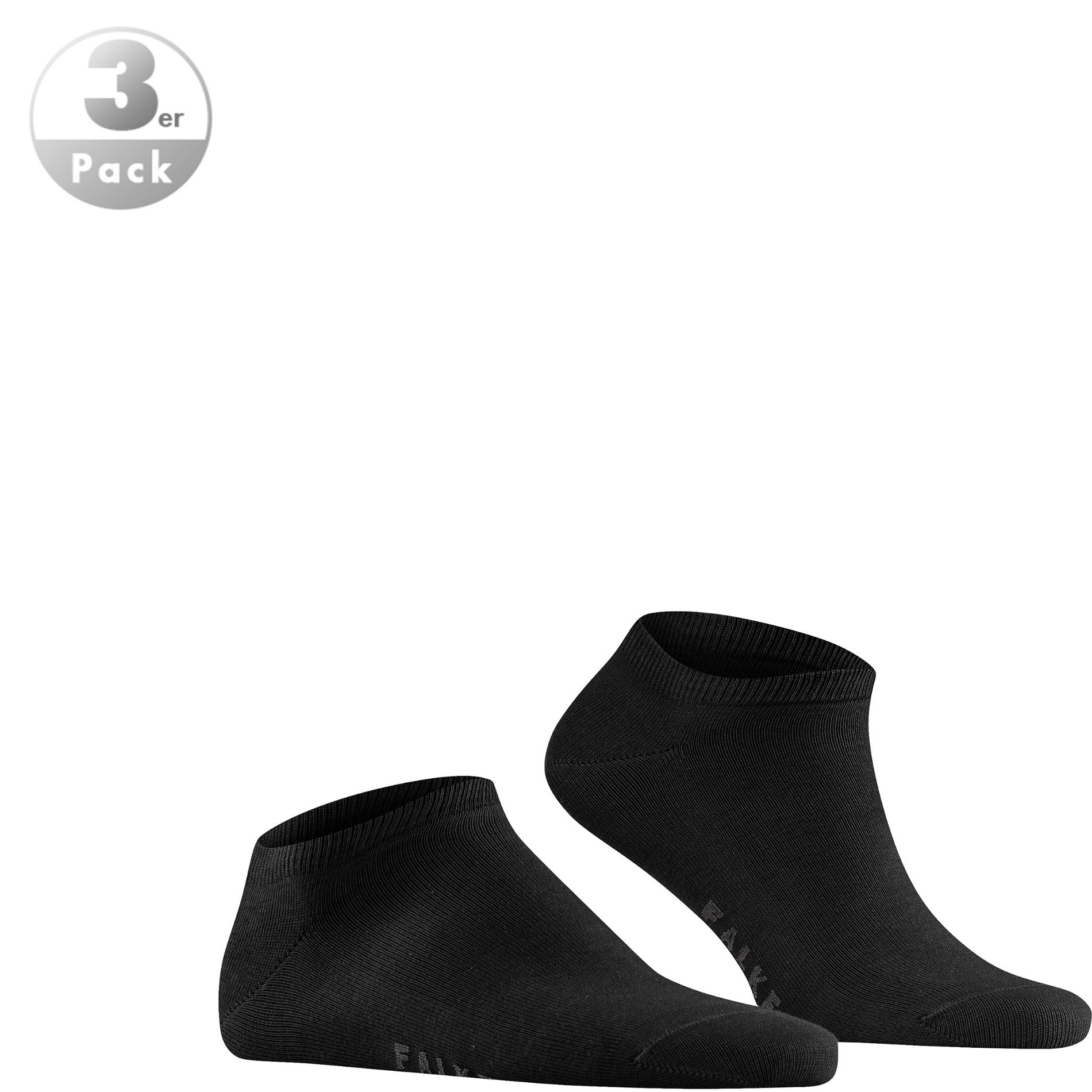 Falke Herren Socken Schwarz Baumwolle & Mix Unifarben