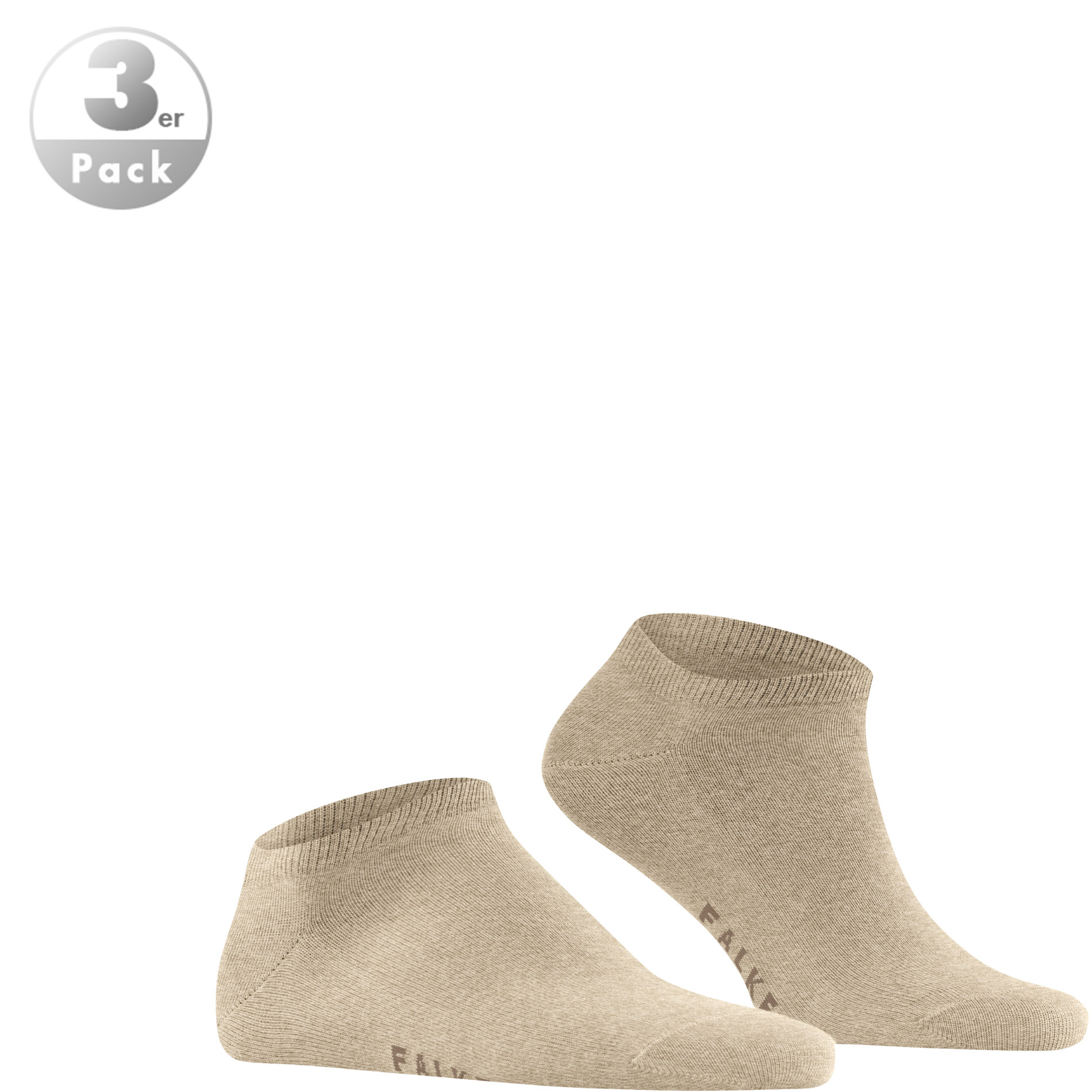 Falke Herren Socken beige Baumwolle & Mix unifarben