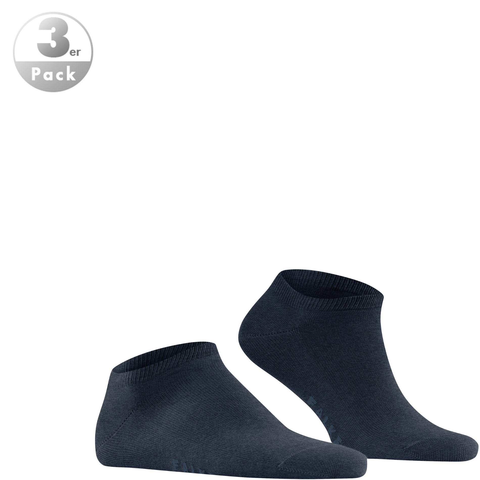 Falke Herren Socken Blau Baumwolle & Mix Unifarben