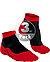 Serie Running RU4, Socken, Baumwolle, rot-schwarz - schwarz