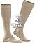 Serie Airport, Kniestrümpfe, Schurwolle, beige meliert - beige mel.