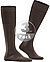 Serie Airport, Kniestrümpfe, Schurwolle, braun meliert - brown mel.