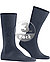 Serie Airport, Socken, Schurwolle, darkblue meliert - dark blue mel.