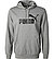 Hoodie, Regular Fit, Baumwolle, grau - grau