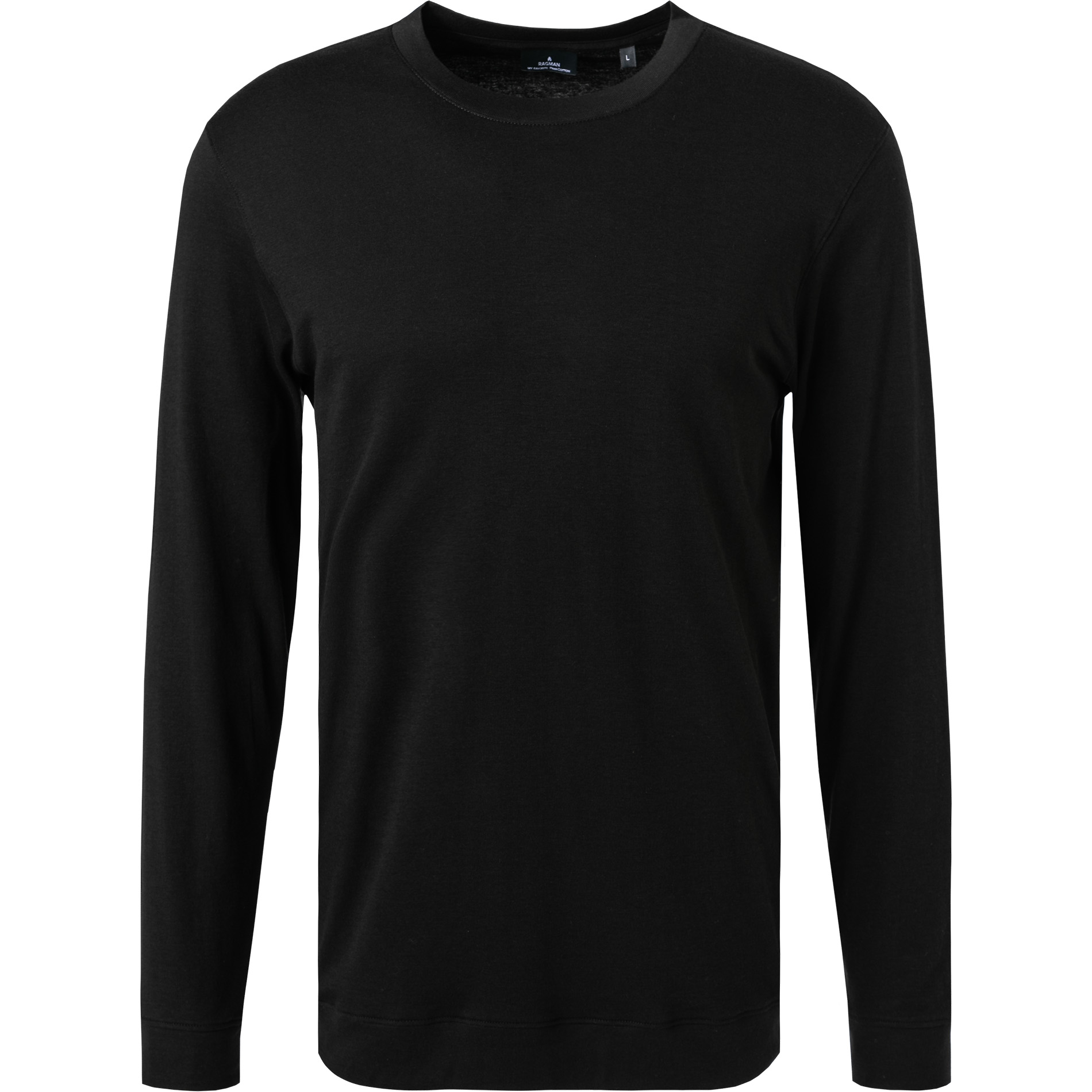 RAGMAN Herren Longsleeve schwarz