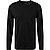 Longsleeve, Pima Baumwolle, schwarz - schwarz