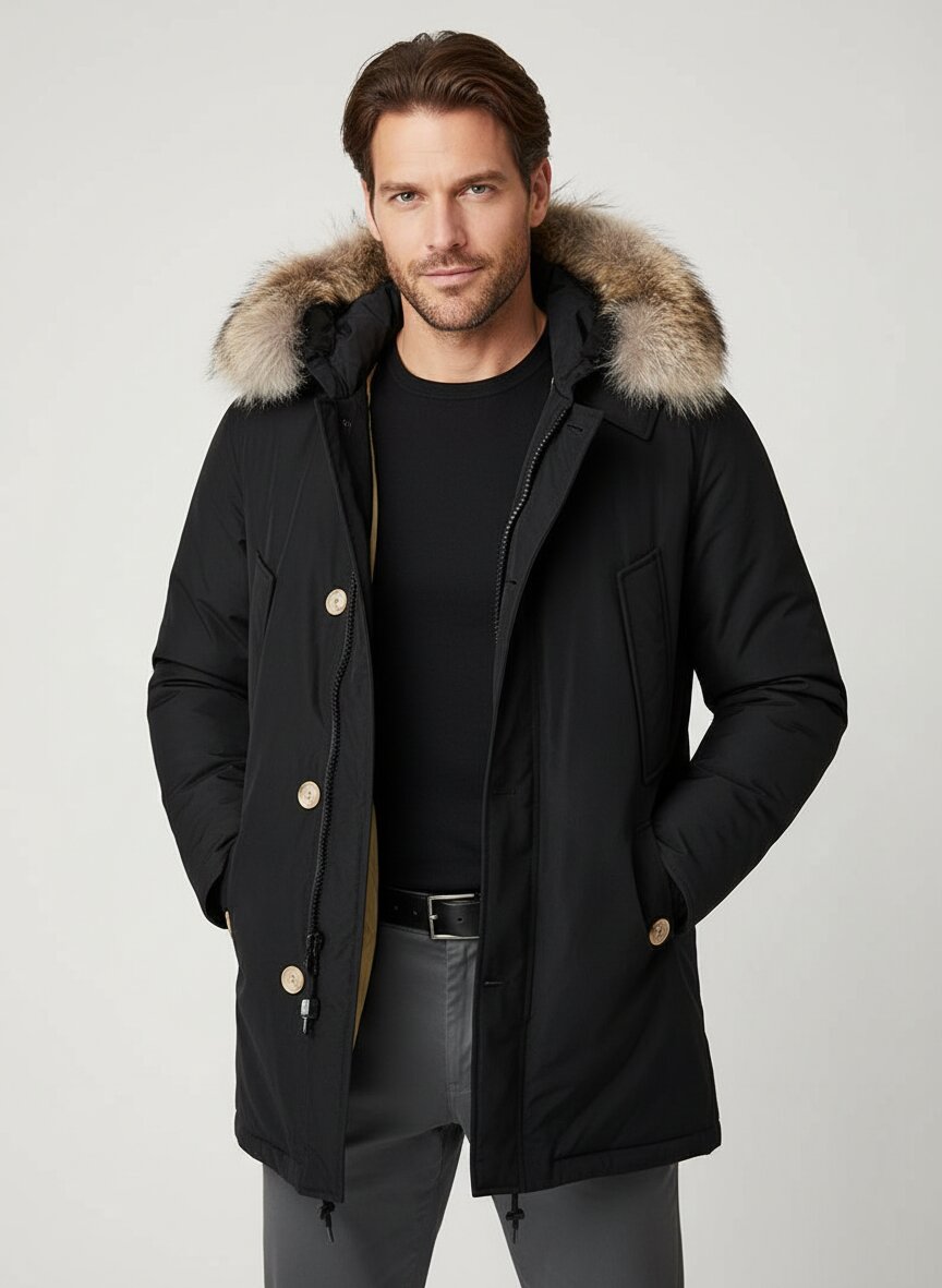 WOOLRICH Parka WOOU0482MR/UT0001/BLK Image 1