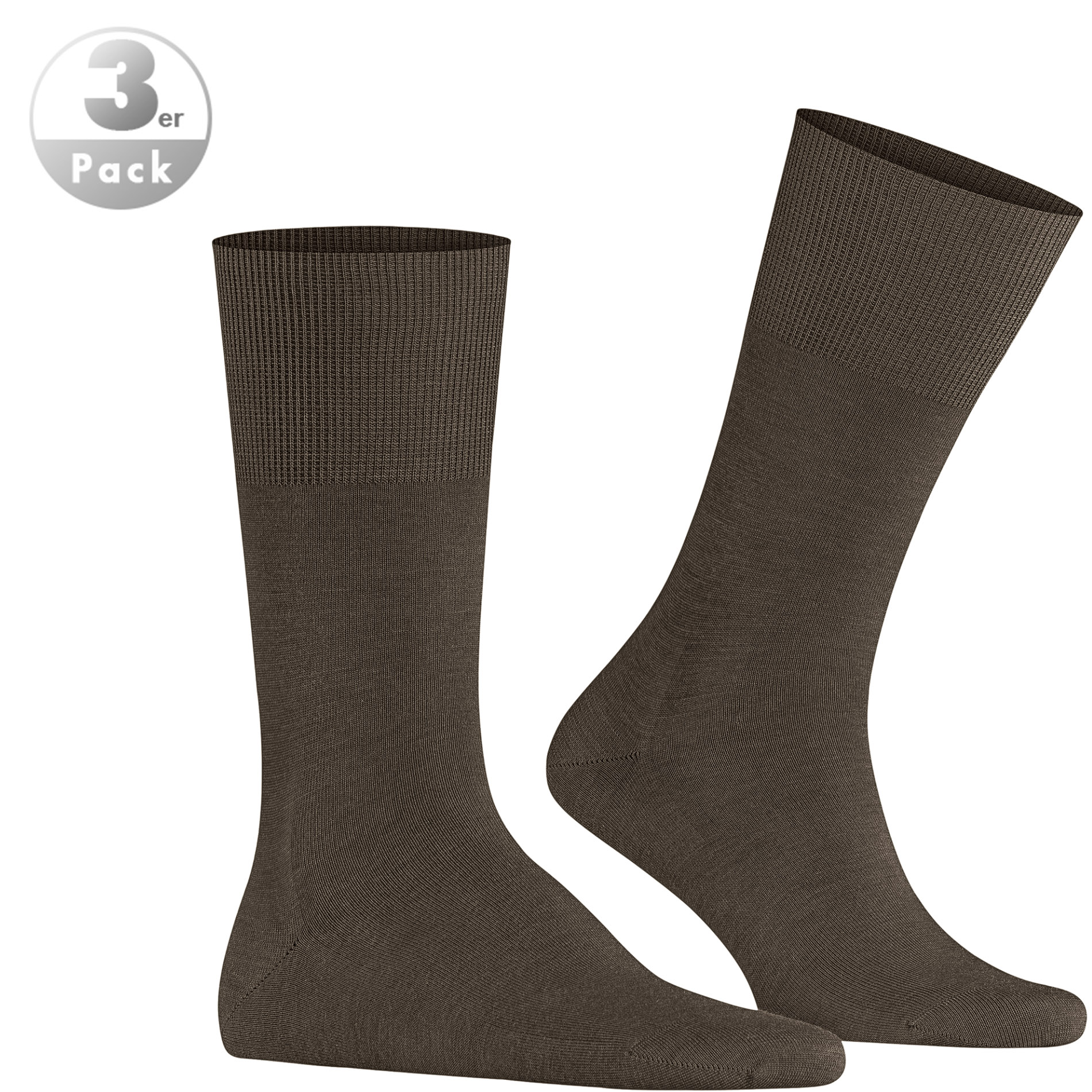 Falke Herren Socken grün Merinowolle meliert