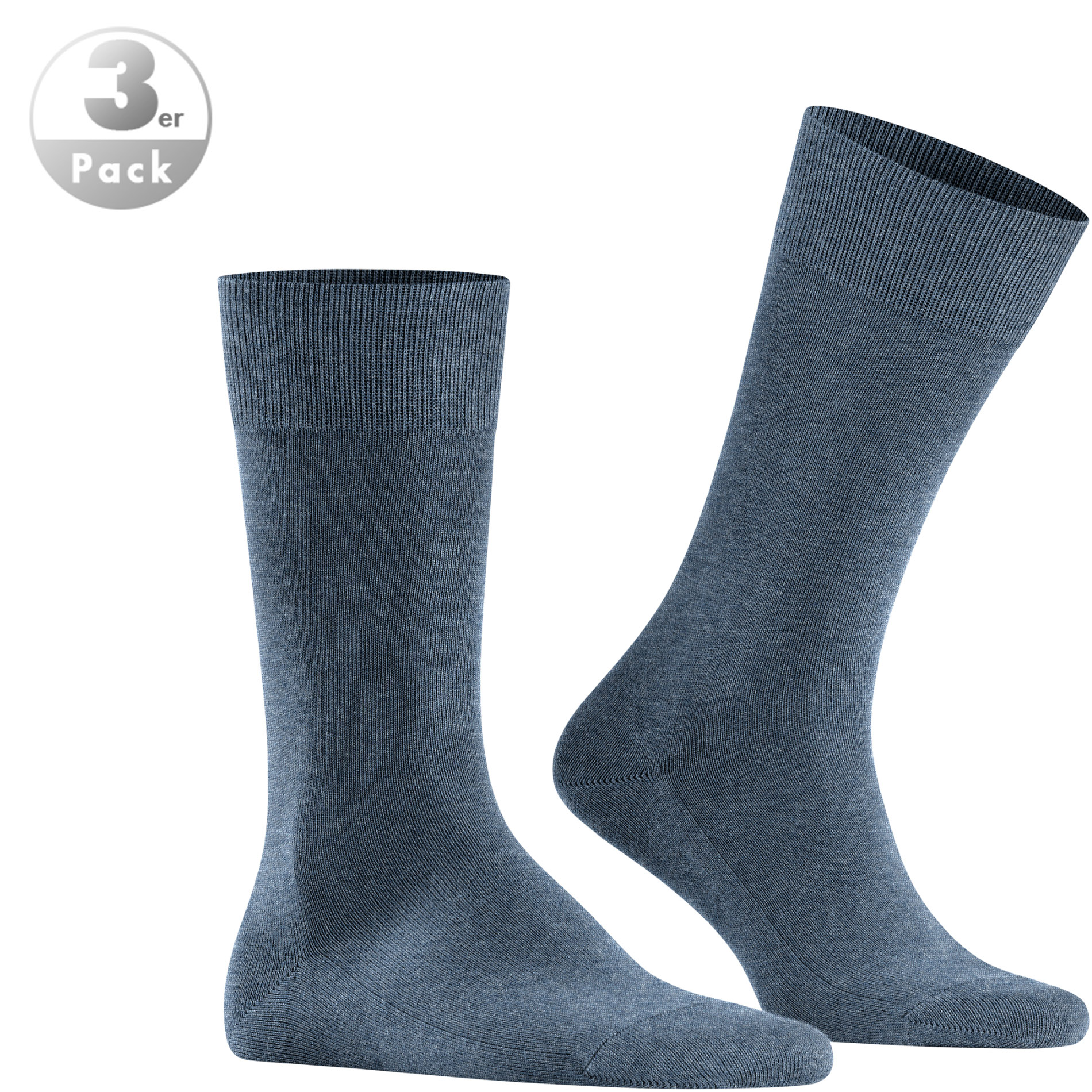 Falke Herren Socken blau Baumwolle & Mix unifarben