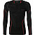 Longsleeve, Tight Fit, Mikrofaser, schwarz - schwarz