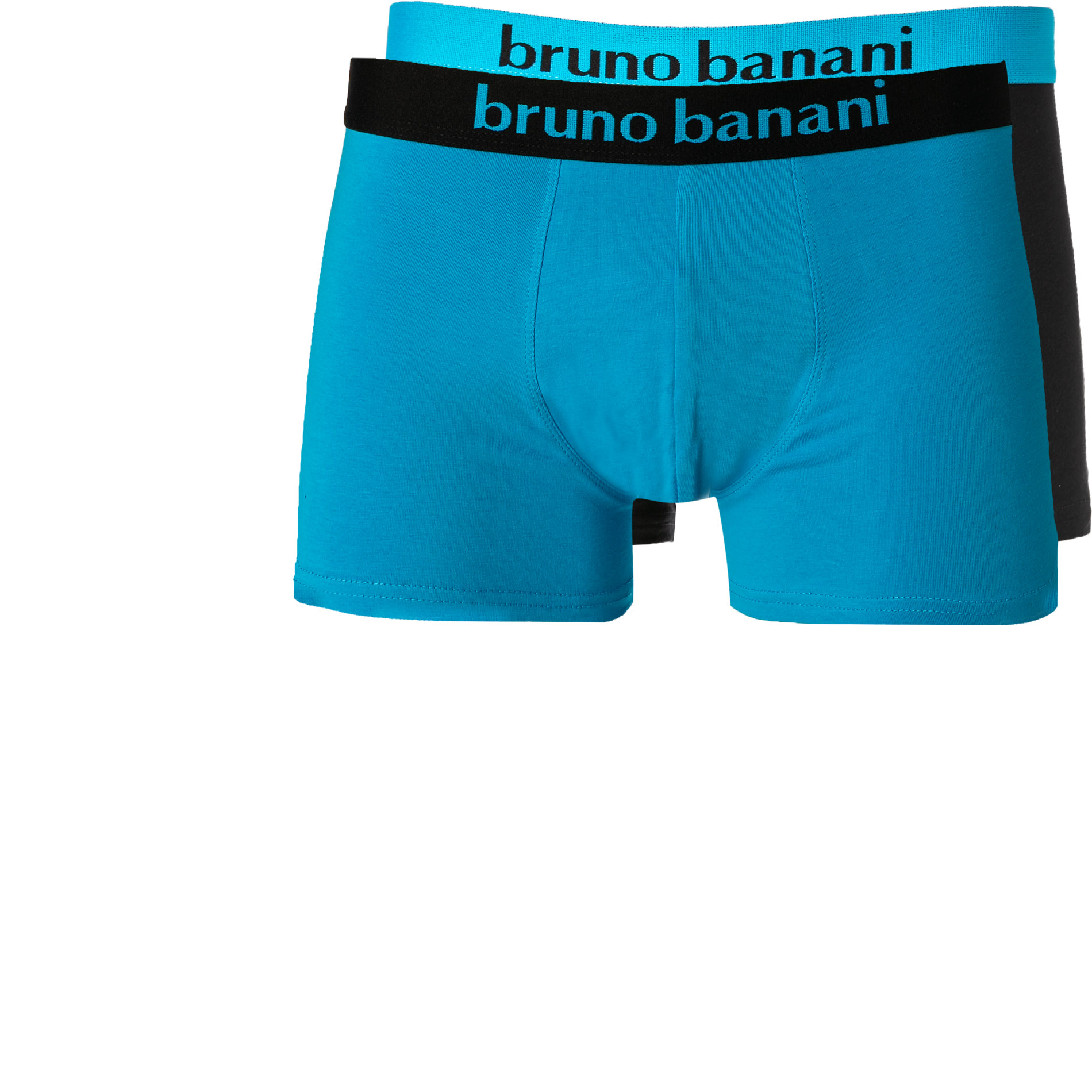 bruno banani Herren Shorts blau Baumwolle & Mix unifarben