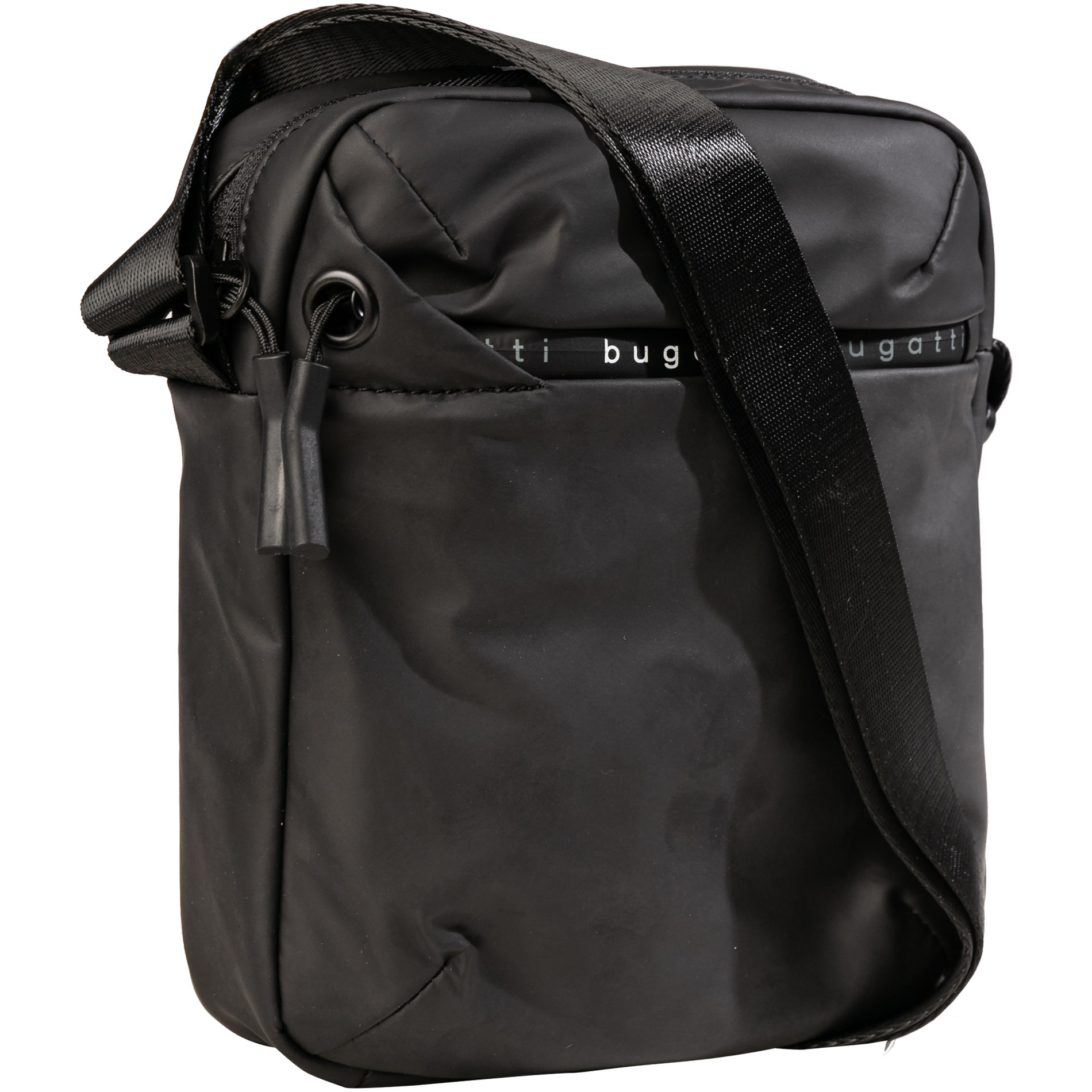bugatti Herren Schultertasche schwarz Mikrofaser/Nylon