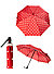 Regenschirm, Duomatik, rot gepunktet - rot