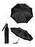Regenschirm, Duomatik, schwarz - schwarz
