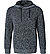 Pullover, Baumwolle, dunkelblau-weiß meliert - dunkelblau-weiß