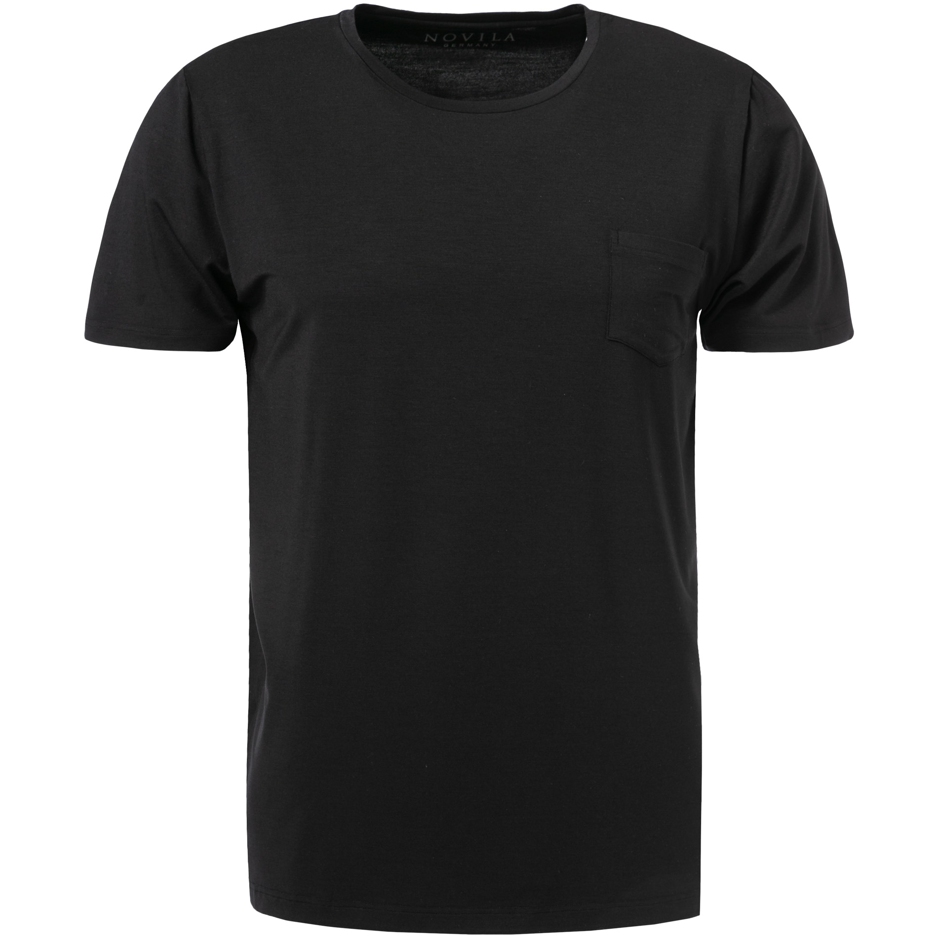 Novila Herren T-Shirt schwarz Modal