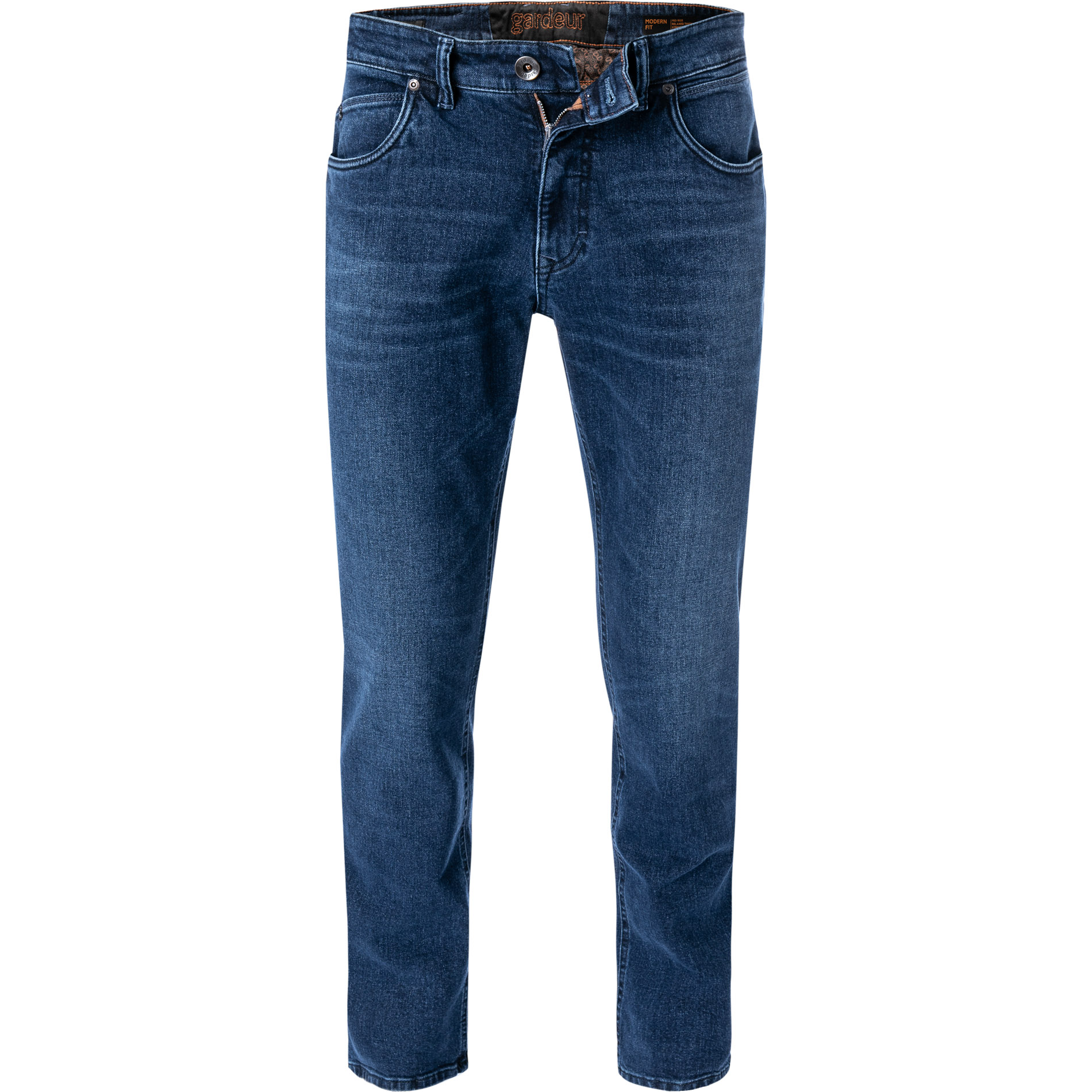 GARDEUR Herren Jeans blau Baumwoll-Stretch