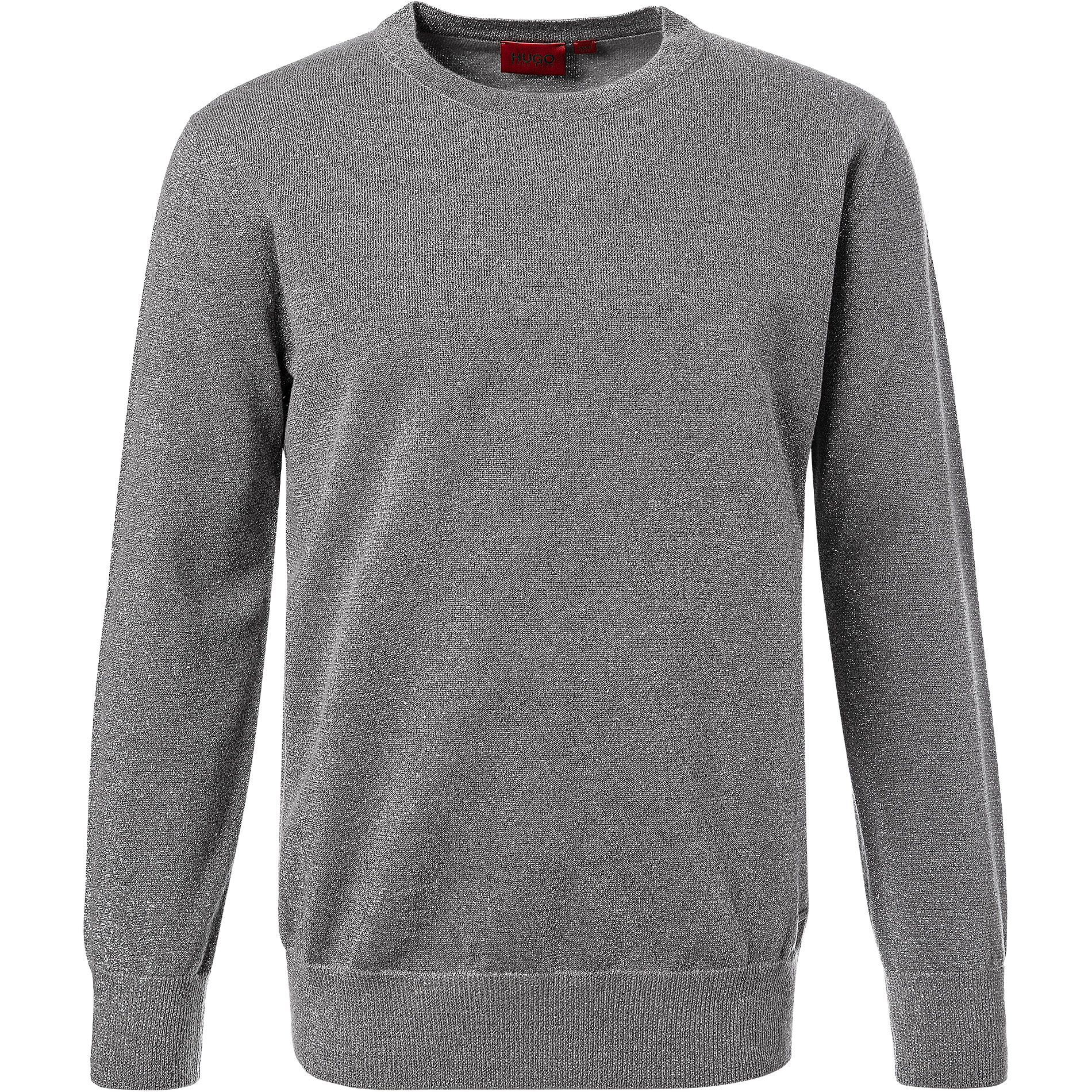 HUGO Herren Pullover grau unifarben