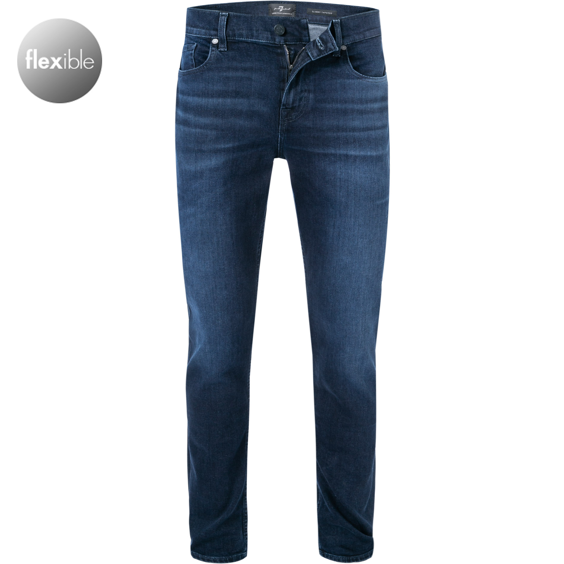 7 for all mankind Herren Jeans blau Baumwolle