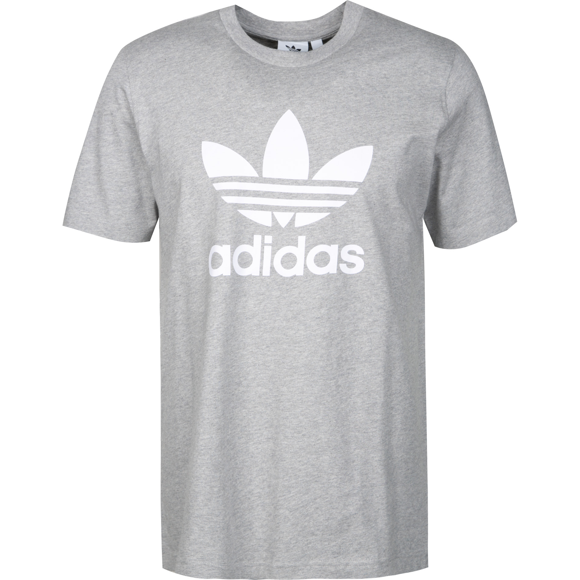 adidas ORIGINALS Herren T-Shirt grau Baumwolle meliert