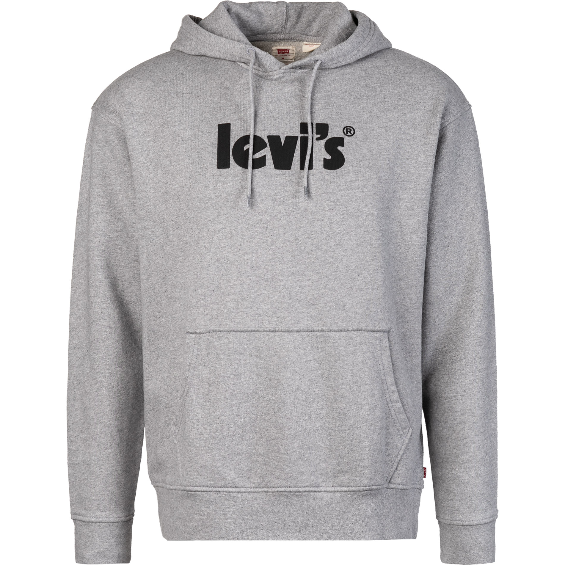 Levi's® Herren Hoodie grau Baumwolle unifarben