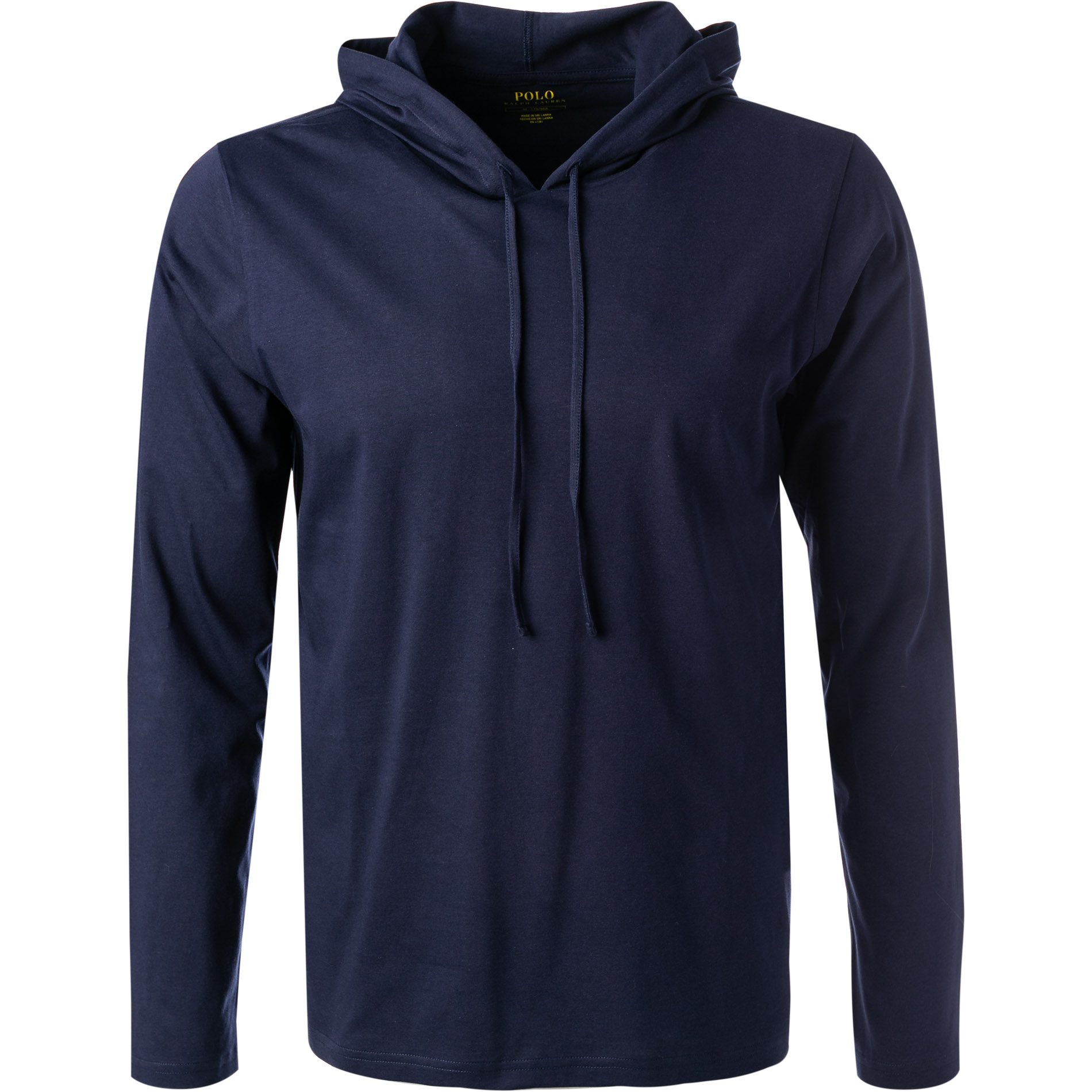 Polo Ralph Lauren Herren Hoodie blau Jersey-Baumwolle unifarben