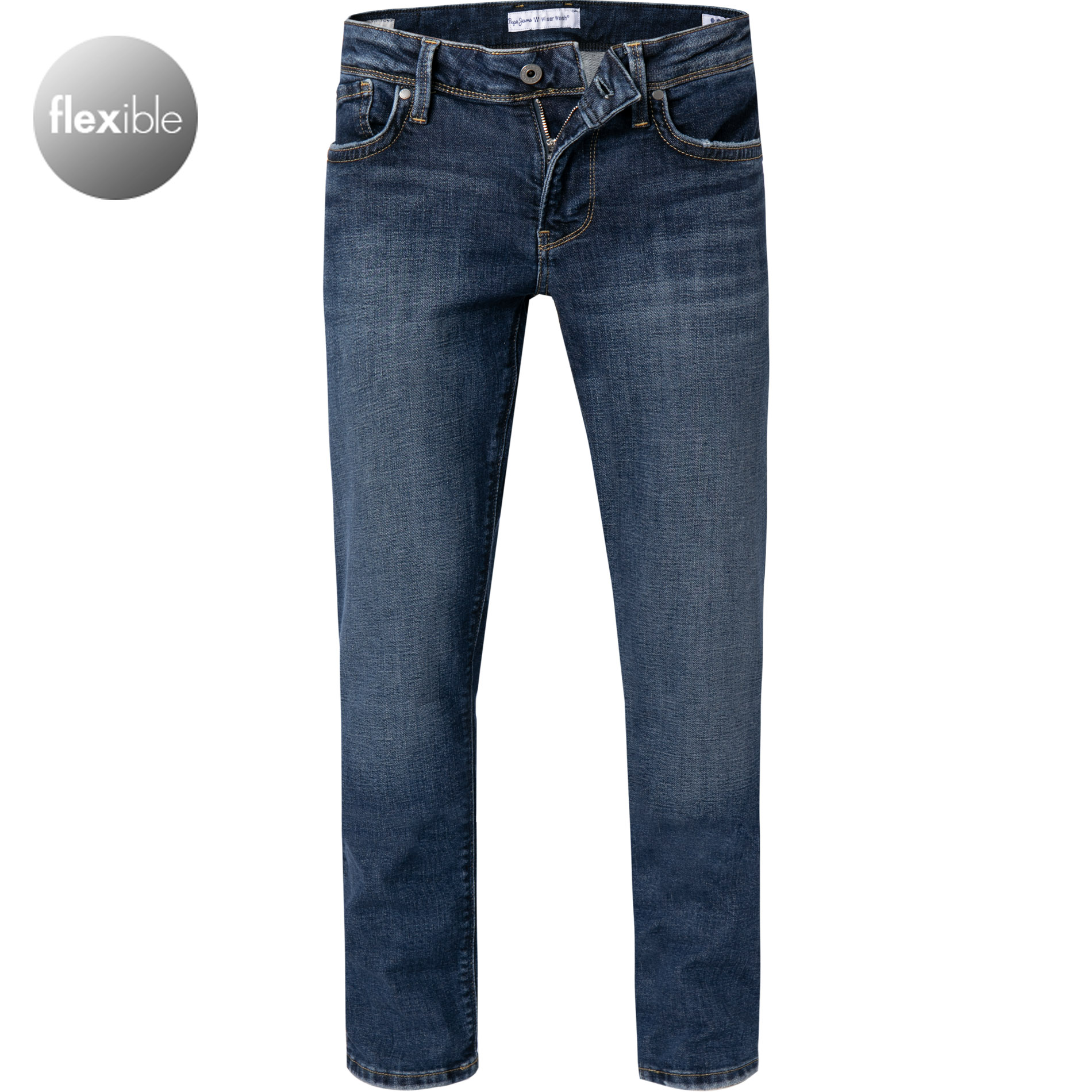 Pepe Jeans Herren Jeans blau Baumwoll-Stretch Slim Fit