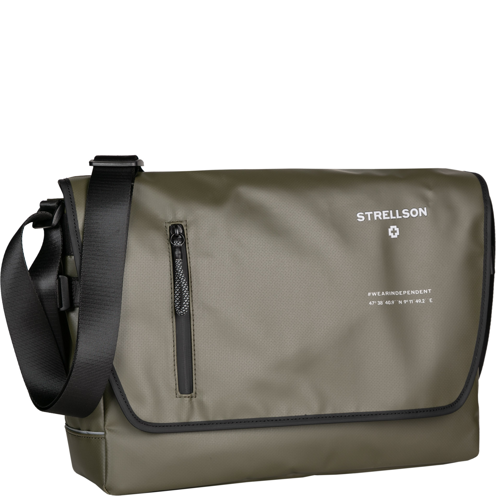 Strellson Herren Messengerbag grün Mikrofaser/Nylon