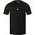 T-Shirt, Custom Slim Fit, Baumwolle, schwarz - schwarz