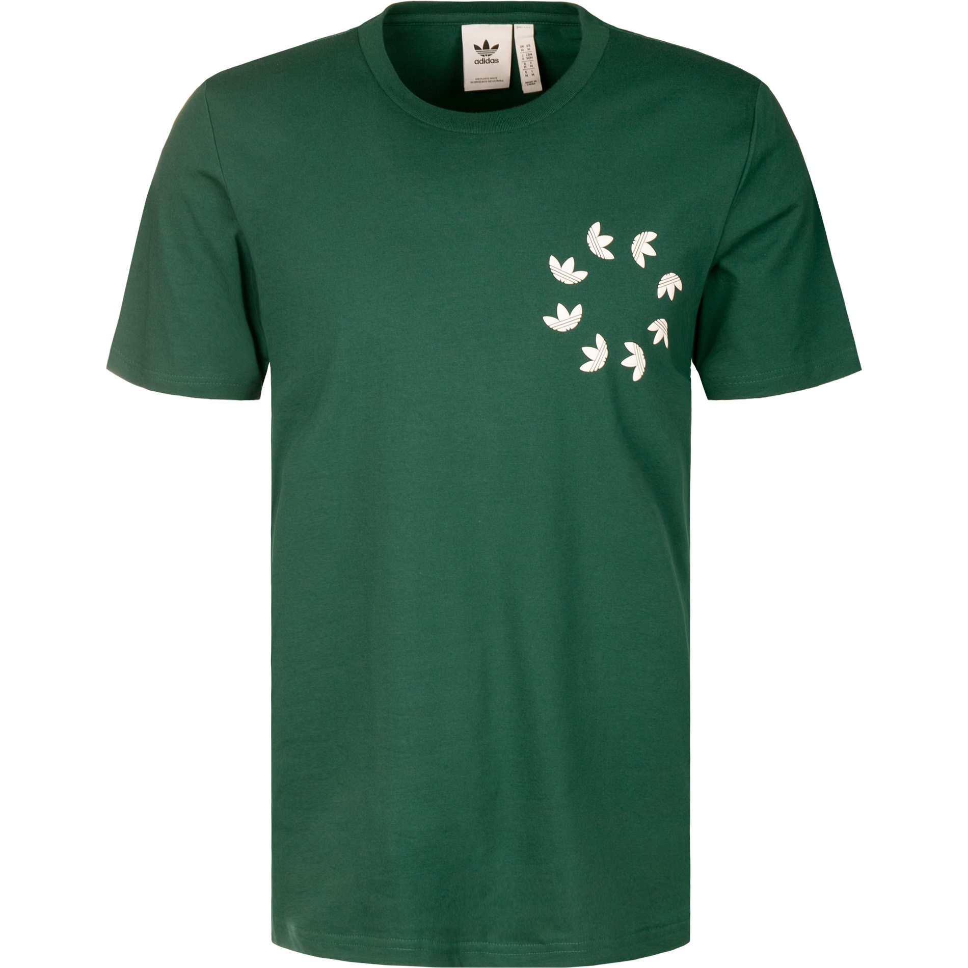 adidas ORIGINALS Herren T-Shirt grün Baumwolle