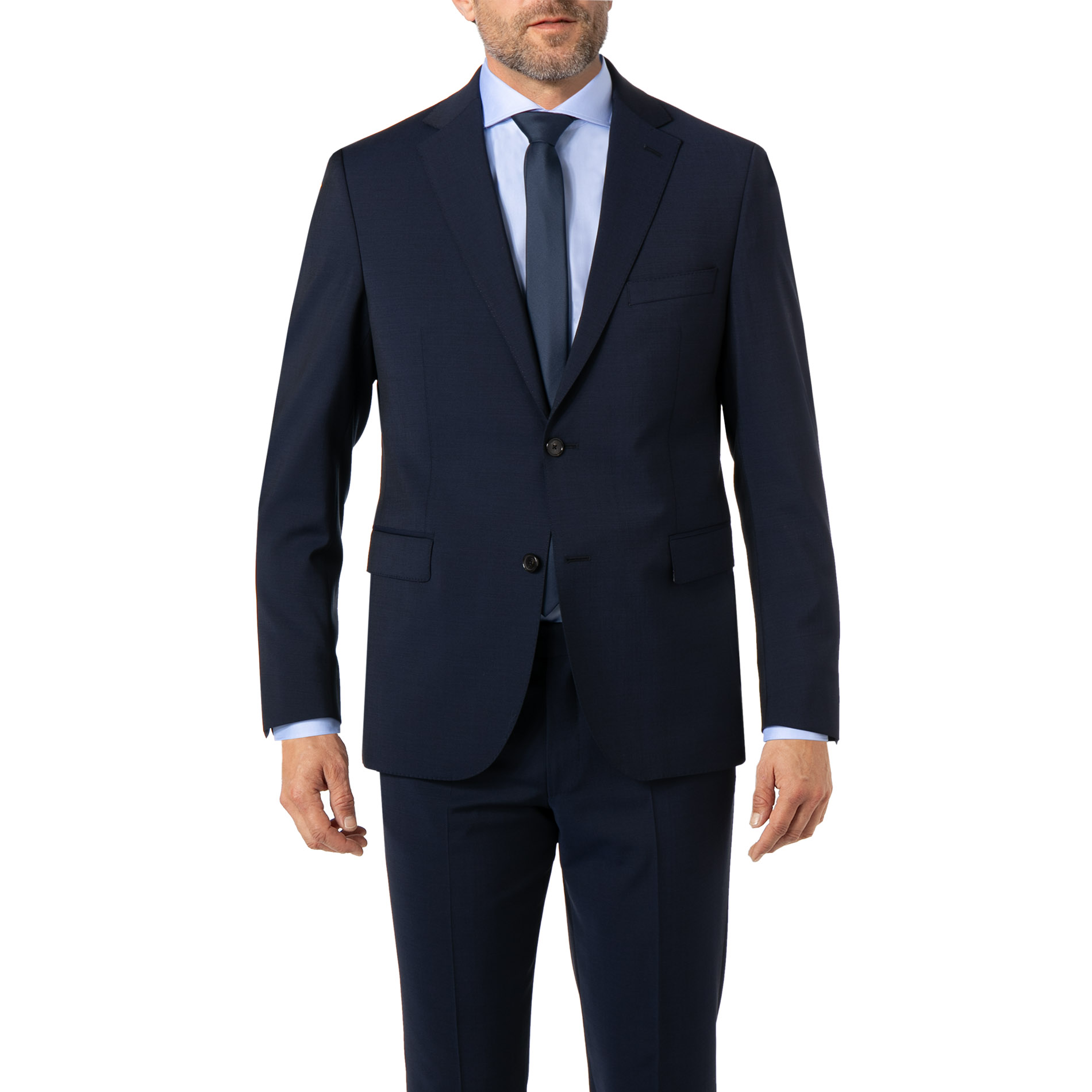 DRESSLER Herren Sakko blau Schurwolle