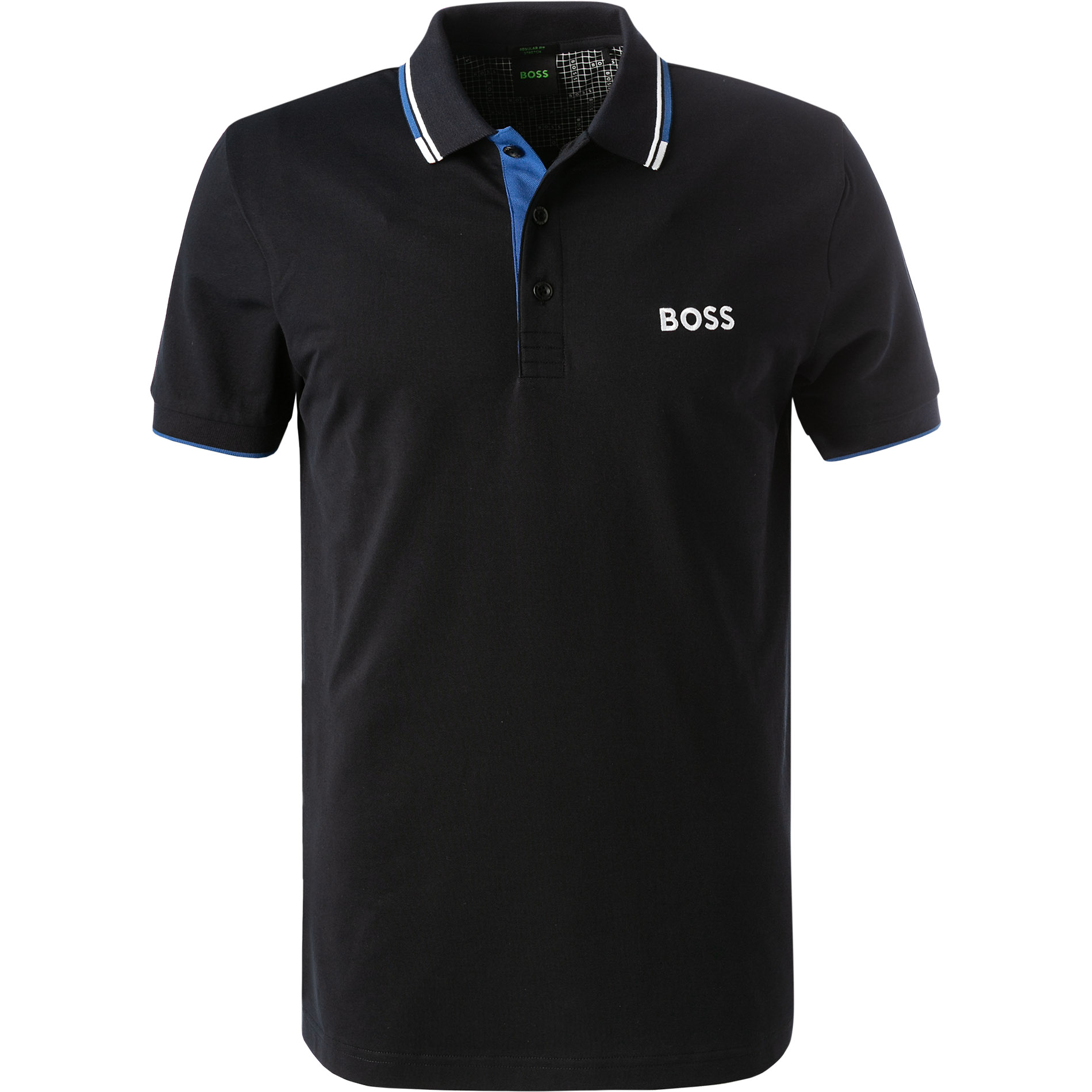 BOSS Green Herren Polo-Shirt blau