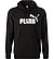 Hoodie, Regular Fit, Baumwolle, schwarz - schwarz