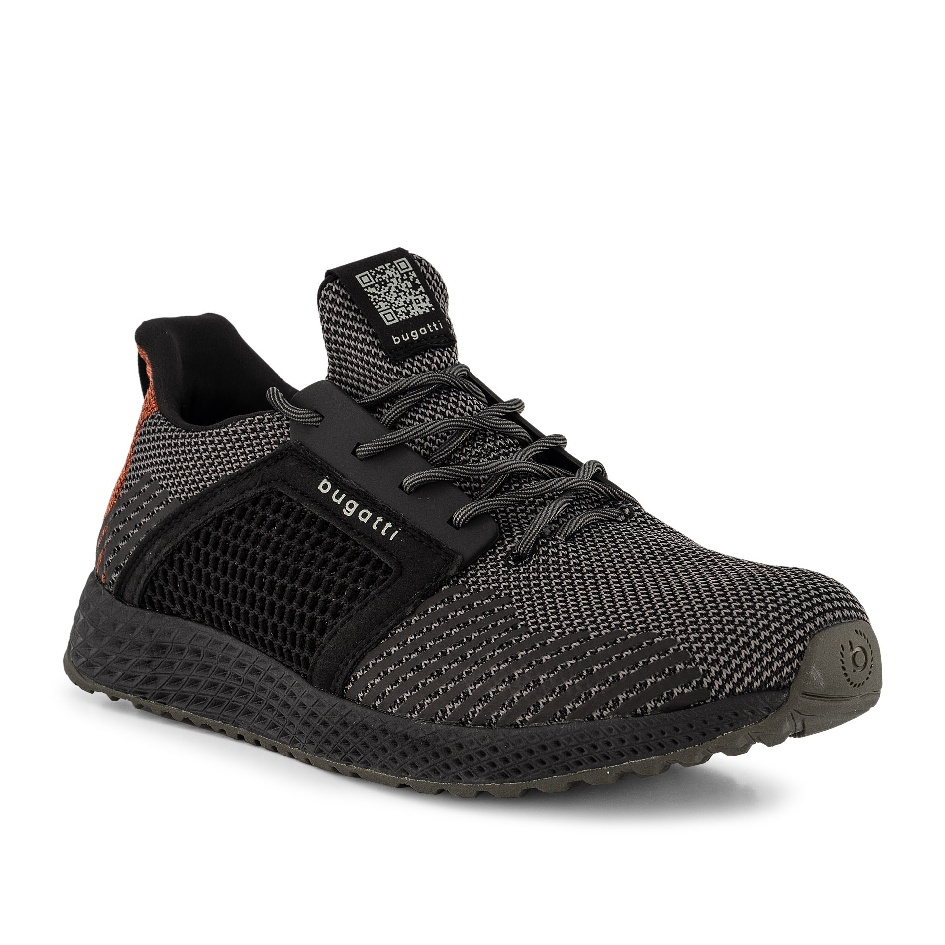 bugatti Herren Sneaker schwarz Textil & Canvas