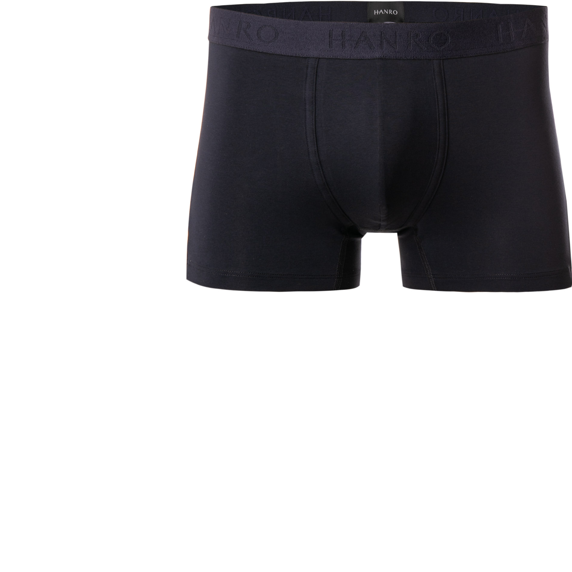 HANRO Herren Pants blau Baumwolle unifarben
